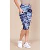 imageODODOS Womens High Waisted Yoga Capris with Pockets Tummy Control Non See Through Workout Athletic Running Capri LeggingsGraphic Purple