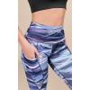 imageODODOS Womens High Waisted Yoga Capris with Pockets Tummy Control Non See Through Workout Athletic Running Capri LeggingsGraphic Purple