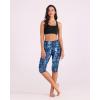imageODODOS Womens High Waisted Yoga Capris with Pockets Tummy Control Non See Through Workout Athletic Running Capri LeggingsIndigo
