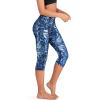imageODODOS Womens High Waisted Yoga Capris with Pockets Tummy Control Non See Through Workout Athletic Running Capri LeggingsIndigo