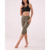 imageODODOS Womens High Waisted Yoga Capris with Pockets Tummy Control Non See Through Workout Athletic Running Capri LeggingsLeopard