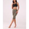 imageODODOS Womens High Waisted Yoga Capris with Pockets Tummy Control Non See Through Workout Athletic Running Capri LeggingsLeopard