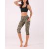 imageODODOS Womens High Waisted Yoga Capris with Pockets Tummy Control Non See Through Workout Athletic Running Capri LeggingsLeopard