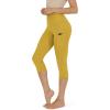 imageODODOS Womens High Waisted Yoga Capris with Pockets Tummy Control Non See Through Workout Athletic Running Capri LeggingsMango Mint