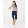 imageODODOS Womens High Waisted Yoga Capris with Pockets Tummy Control Non See Through Workout Athletic Running Capri LeggingsNavy