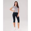 imageODODOS Womens High Waisted Yoga Capris with Pockets Tummy Control Non See Through Workout Athletic Running Capri LeggingsNavy