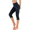 imageODODOS Womens High Waisted Yoga Capris with Pockets Tummy Control Non See Through Workout Athletic Running Capri LeggingsNavy