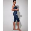 imageODODOS Womens High Waisted Yoga Capris with Pockets Tummy Control Non See Through Workout Athletic Running Capri LeggingsNavy Stone