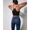 imageODODOS Womens High Waisted Yoga Capris with Pockets Tummy Control Non See Through Workout Athletic Running Capri LeggingsNavy Stone