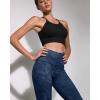imageODODOS Womens High Waisted Yoga Capris with Pockets Tummy Control Non See Through Workout Athletic Running Capri LeggingsNavy Stone