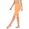 imageODODOS Womens High Waisted Yoga Capris with Pockets Tummy Control Non See Through Workout Athletic Running Capri LeggingsNeon Orange