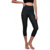 imageODODOS Womens High Waisted Yoga Capris with Pockets Tummy Control Non See Through Workout Athletic Running Capri LeggingsNight Rain