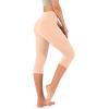 imageODODOS Womens High Waisted Yoga Capris with Pockets Tummy Control Non See Through Workout Athletic Running Capri LeggingsPeach