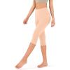 imageODODOS Womens High Waisted Yoga Capris with Pockets Tummy Control Non See Through Workout Athletic Running Capri LeggingsPeach