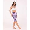 imageODODOS Womens High Waisted Yoga Capris with Pockets Tummy Control Non See Through Workout Athletic Running Capri LeggingsSketched Chevron