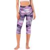 imageODODOS Womens High Waisted Yoga Capris with Pockets Tummy Control Non See Through Workout Athletic Running Capri LeggingsSketched Chevron