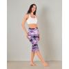 imageODODOS Womens High Waisted Yoga Capris with Pockets Tummy Control Non See Through Workout Athletic Running Capri LeggingsSketched Chevron