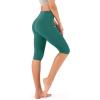 imageODODOS Womens High Waisted Yoga Capris with Pockets Tummy Control Non See Through Workout Athletic Running Capri LeggingsStorm Teal