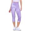 imageODODOS Womens High Waisted Yoga Capris with Pockets Tummy Control Non See Through Workout Athletic Running Capri LeggingsTie Dye Purple