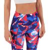 imageODODOS Womens High Waisted Yoga Capris with Pockets Tummy Control Non See Through Workout Athletic Running Capri LeggingsTriangle