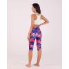 imageODODOS Womens High Waisted Yoga Capris with Pockets Tummy Control Non See Through Workout Athletic Running Capri LeggingsTriangle
