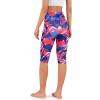 imageODODOS Womens High Waisted Yoga Capris with Pockets Tummy Control Non See Through Workout Athletic Running Capri LeggingsTriangle