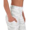 imageODODOS Womens High Waisted Yoga Capris with Pockets Tummy Control Non See Through Workout Athletic Running Capri LeggingsWhite Camo