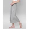imageODODOS Womens Wide Leg Palazzo Lounge Cropped Pants with Pockets Light Weight Comfy Pajama Capri Pants2022quot 24quot InseamGray Heather
