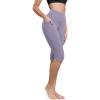imageODODOS ODCLOUD Buttery Soft Lounge Yoga Capris with Pockets for Women 14quot  19quot  21quot High Waist Capri LeggingsLilac Smoke