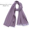 imageODODOS Cloud Feeling Customizable Snap Scarf for Women Casual Convertible Wrap Shawl Cape CardigansAsh Violet