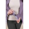 imageODODOS Cloud Feeling Customizable Snap Scarf for Women Casual Convertible Wrap Shawl Cape CardigansAsh Violet