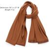 imageODODOS Cloud Feeling Customizable Snap Scarf for Women Casual Convertible Wrap Shawl Cape CardigansCaramel