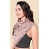 imageODODOS Cloud Feeling Customizable Snap Scarf for Women Casual Convertible Wrap Shawl Cape CardigansDusty Pink