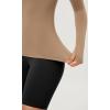 imageODODOS Cloud Feeling Long Sleeve Shirts with Thumb Hole for Women Crew Neck Yoga Tee Workout TopsLight Brown