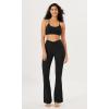 imageODODOS Cloud Feeling Ruched Flared Yoga Pants for Women High Waist Casual Bootcut Pants  30quot  32quot InseamBlack