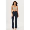 imageODODOS Cloud Feeling Ruched Flared Yoga Pants for Women High Waist Casual Bootcut Pants  30quot  32quot InseamDeep Navy