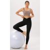 imageODODOS Cloud Feeling Twist Yoga Leggings for Women 25quot  28quot High Waist Crossover Yoga PantsBlack