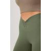 imageODODOS Cloud Feeling Twist Yoga Leggings for Women 25quot  28quot High Waist Crossover Yoga PantsDark Olive