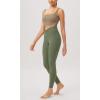 imageODODOS Cloud Feeling Twist Yoga Leggings for Women 25quot  28quot High Waist Crossover Yoga PantsDark Olive