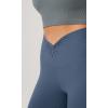 imageODODOS Cloud Feeling Twist Yoga Leggings for Women 25quot  28quot High Waist Crossover Yoga PantsInk Blue