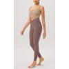 imageODODOS Cloud Feeling Twist Yoga Leggings for Women 25quot  28quot High Waist Crossover Yoga PantsPurple Taupe