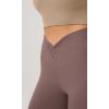 imageODODOS Cloud Feeling Twist Yoga Leggings for Women 25quot  28quot High Waist Crossover Yoga PantsPurple Taupe
