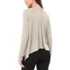 imageODODOS Long Sleeve Tee for Women with Thumb Hole Athletic Gym Workout Crop Tops Yoga ShirtsAbalonewashed