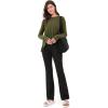 imageODODOS Long Sleeve Tee for Women with Thumb Hole Athletic Gym Workout Crop Tops Yoga ShirtsArmy