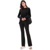 imageODODOS Long Sleeve Tee for Women with Thumb Hole Athletic Gym Workout Crop Tops Yoga ShirtsBlack