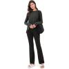 imageODODOS Long Sleeve Tee for Women with Thumb Hole Athletic Gym Workout Crop Tops Yoga ShirtsBlackwashed