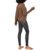 imageODODOS Long Sleeve Tee for Women with Thumb Hole Athletic Gym Workout Crop Tops Yoga ShirtsCocoa Brownwashed