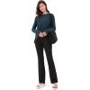 imageODODOS Long Sleeve Tee for Women with Thumb Hole Athletic Gym Workout Crop Tops Yoga ShirtsDeep Tealwashed