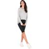 imageODODOS Long Sleeve Tee for Women with Thumb Hole Athletic Gym Workout Crop Tops Yoga ShirtsHeather Greywashed