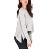 imageODODOS Long Sleeve Tee for Women with Thumb Hole Athletic Gym Workout Crop Tops Yoga ShirtsHeather Greywashed